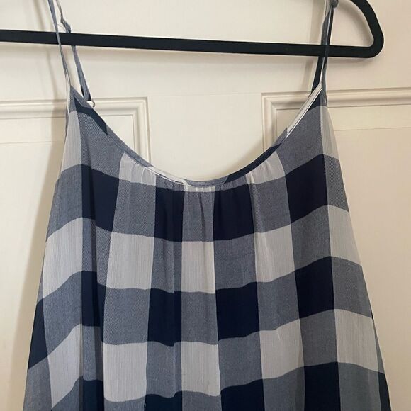 Abercrombie & Fitch Blue Plaid Dress Large - Picture 3 of 5